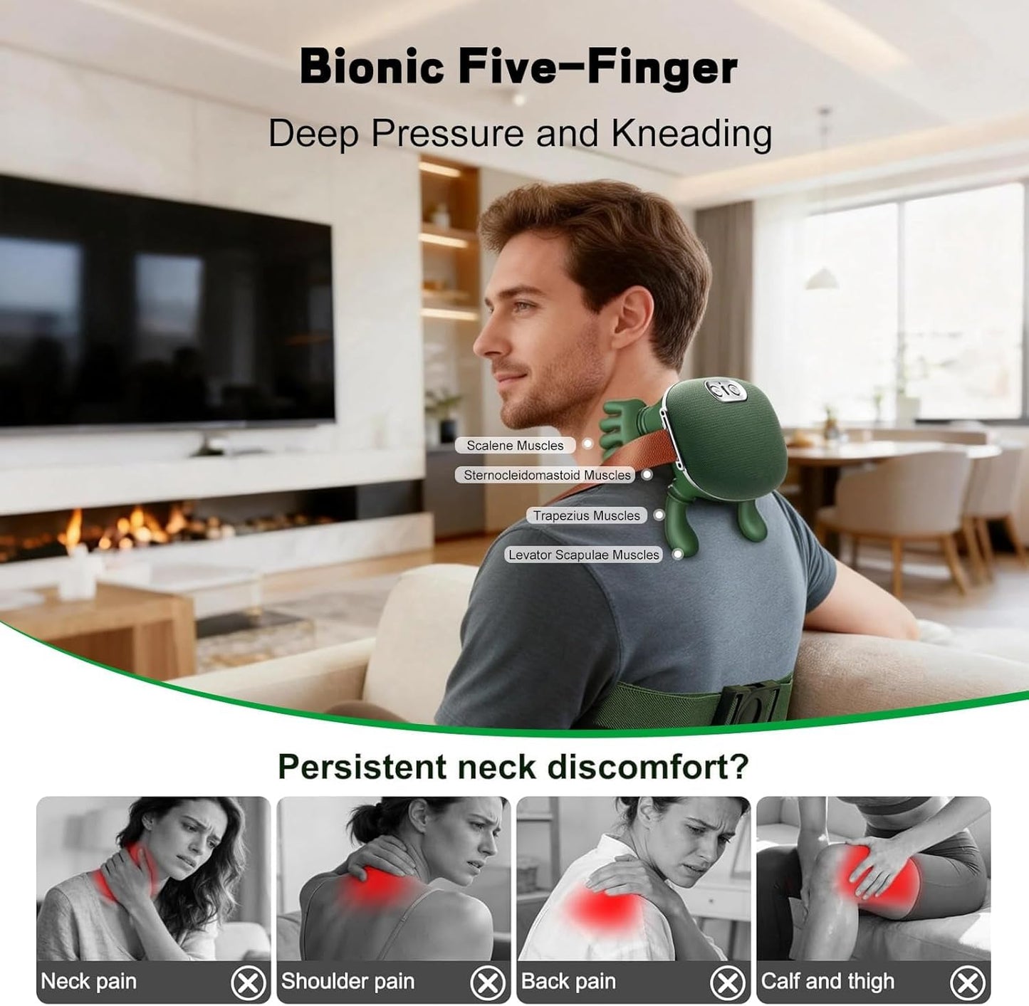 Relieva™ Deep Tissue Neck & Shoulder Massager