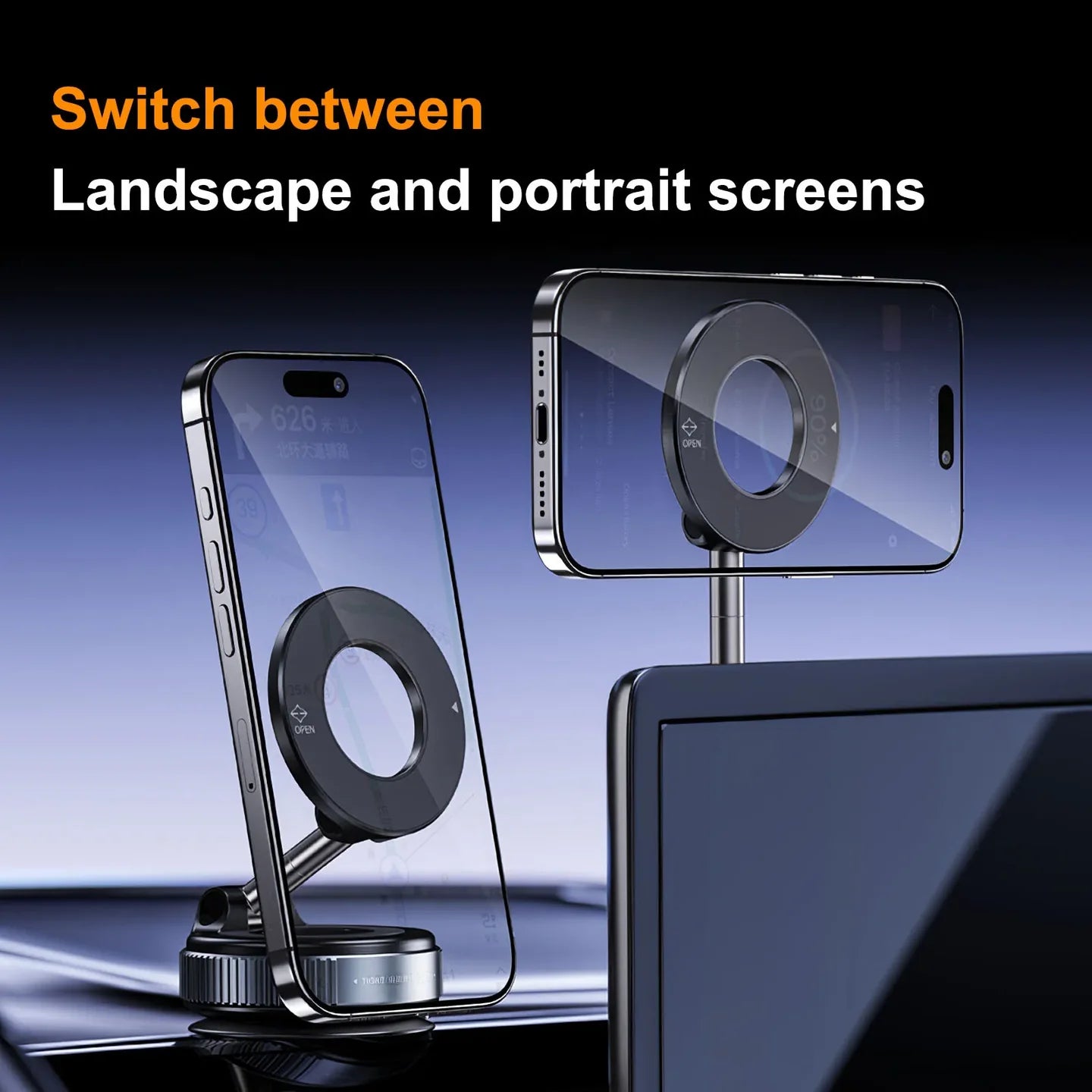 MagGrip™ Magnetic Mobile Holder — Strong Hold, 360° Hands-Free Convenience