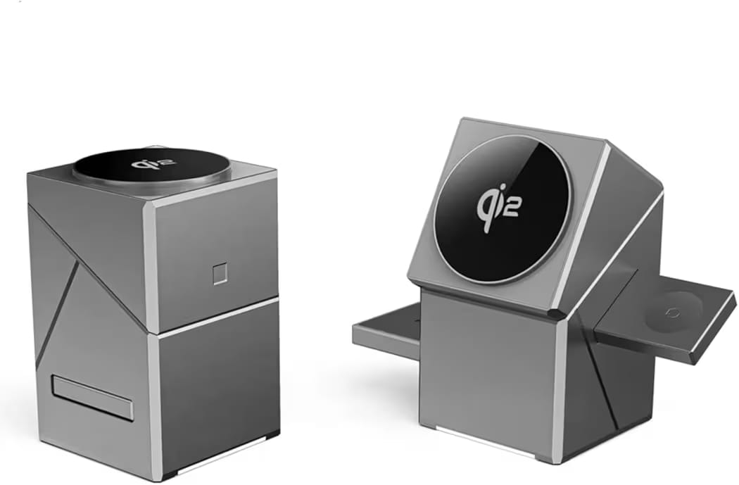 MagniCharge Pro™ – Touch Rotating, 3-in-1 Qi2 Wireless Charging Station