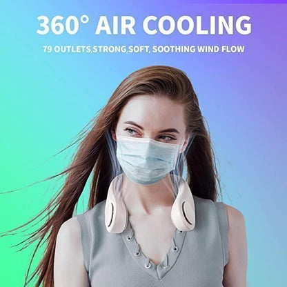 CoolBreeze™ Neck Fan – Hands-Free Portable Cooling for Instant Heat Relief