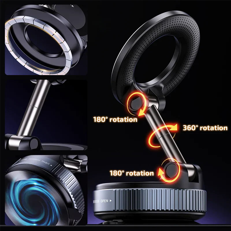 MagGrip™ Magnetic Mobile Holder — Strong Hold, 360° Hands-Free Convenience